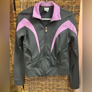 Nike - Full zip, Polyester- Small (4-6), Grey/Purple, Pre-Owned‎